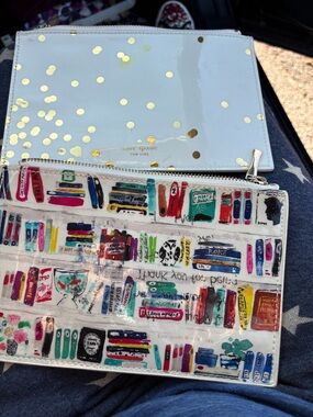 kate spade White & Multi Patent Wristlet Duo